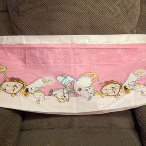 Disney Vintage Beauty & The Beast Curtain Valance Window Treatment Miss Pots